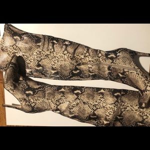 Guess Snake Over the Knee Boots